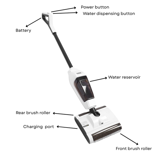 548 : Floor master 2-in-1 vacuum and mop