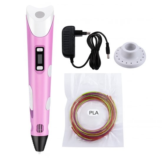 433P-2 : 3D Printer pen | set of cartridges-Pink Large