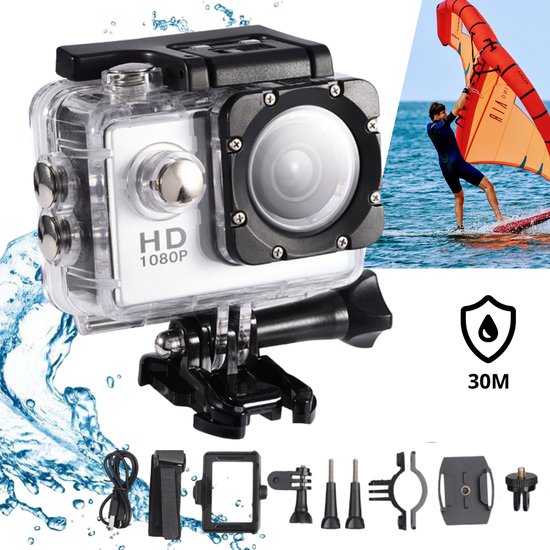 Sports Cam Full HD 1080p.-szara