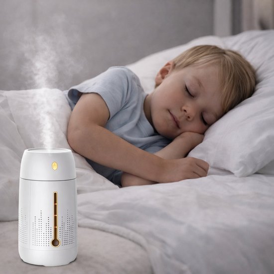 382 : 1.2L Air Humidifier for Aromatherapy with LED Light-white