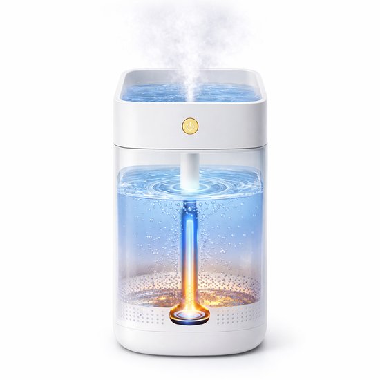 382 : 1.2L Air Humidifier for Aromatherapy with LED Light-white