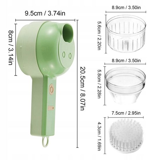 435 : Vegetable chopper+cleaning brush