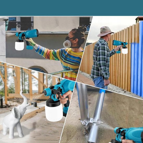 537 : ADM cordless paint sprayer 21V | 2 lithium batteries