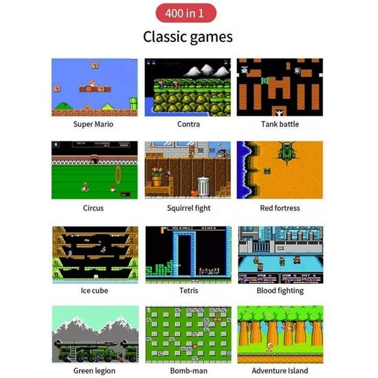 424-4 : Mini Pocket Game Console - White