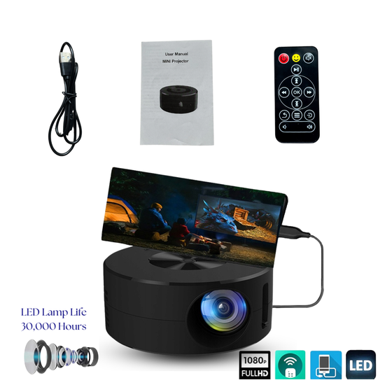 7009 : Mini LED Projector – Compact Home Cinema Anywhere