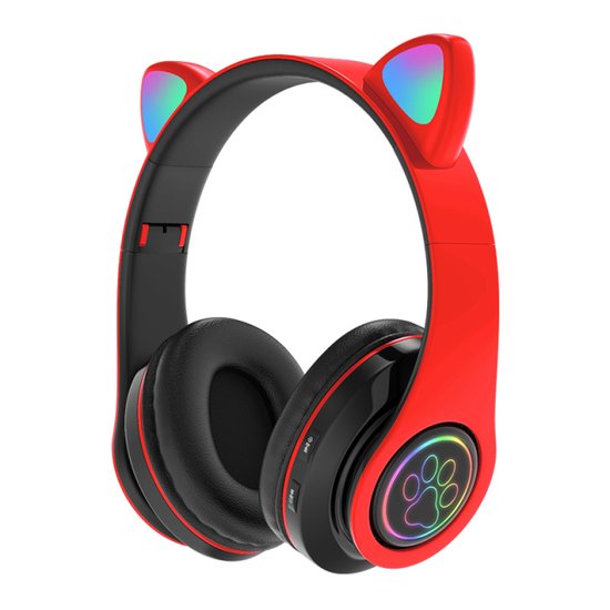 300 : WIRELESS BLUETOOTH HEADPHONES CAT EARS LED