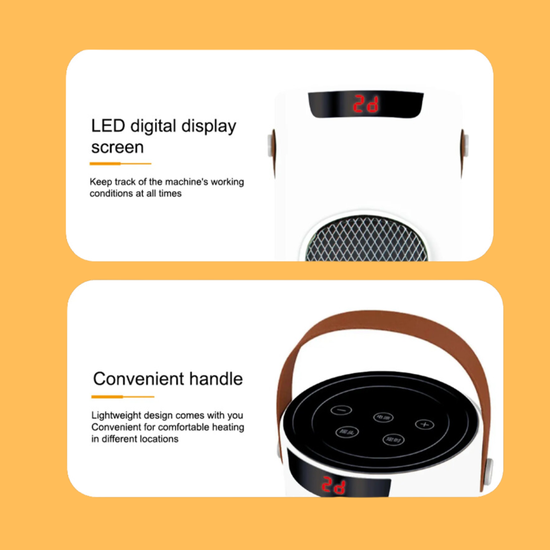 6062 : ADM Fan heater 1500w with led digital display