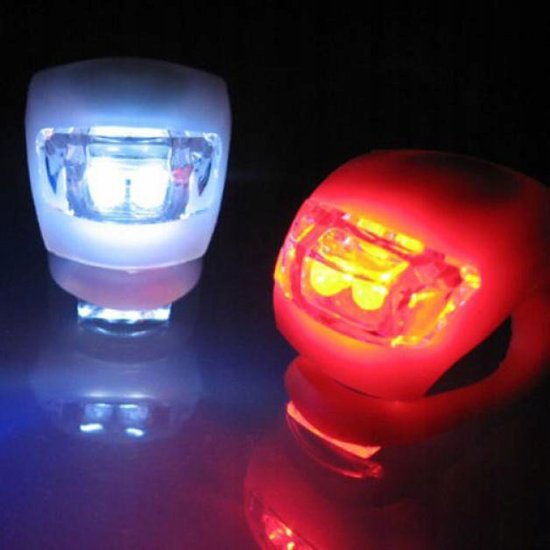 046 : Bike lights set led bike light led front and back – 2 pieces