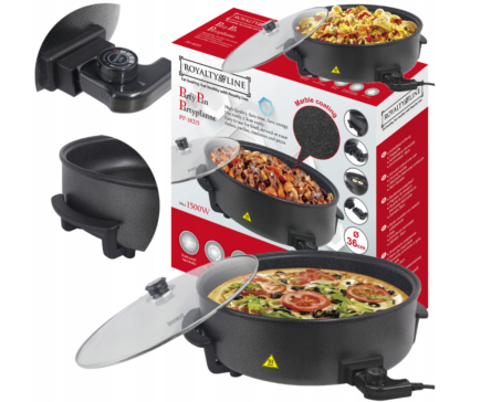 481 : Multifunctional electric frying pan 1500W with non-stick marble coating