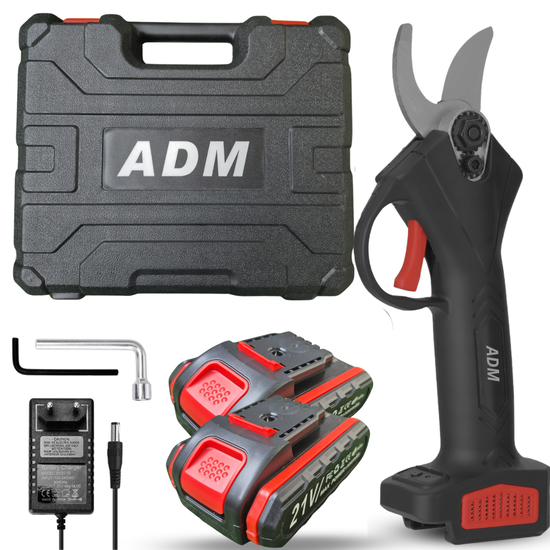 ADM Akumulatorowy sekator elektryczny do gałęzi drzew z 2 akumulatorami 21V