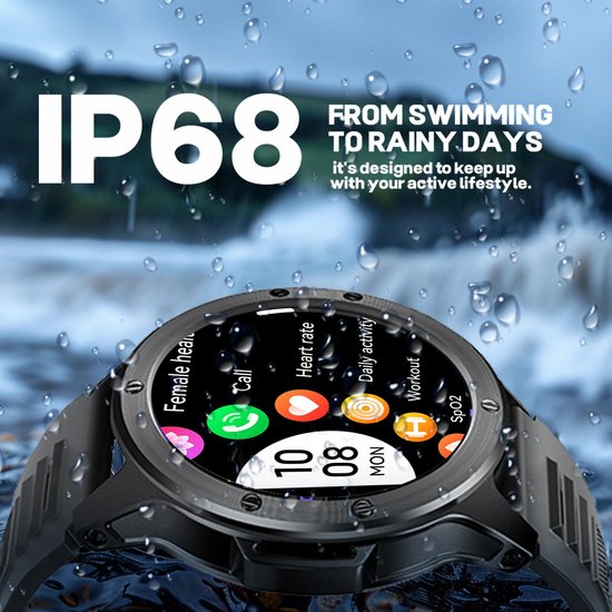 Smartwatch v21 z latarką | 100+ trybów aktywności