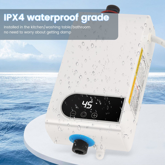 2228 : Instant Tankless Electric Water Heater – 3500W | Digital Display