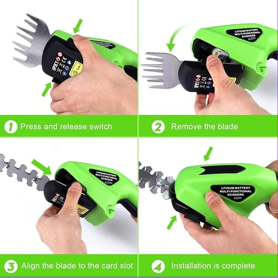 541 : ADM 2-in-1 Cordless Hedge Trimmer & Grass Shears
