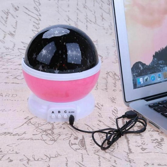 295 : ROTATING NIGHT LIGHT STAR PROJECTOR