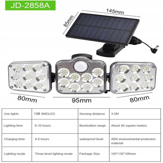 171 : Solar Sensor Light With Remote Control