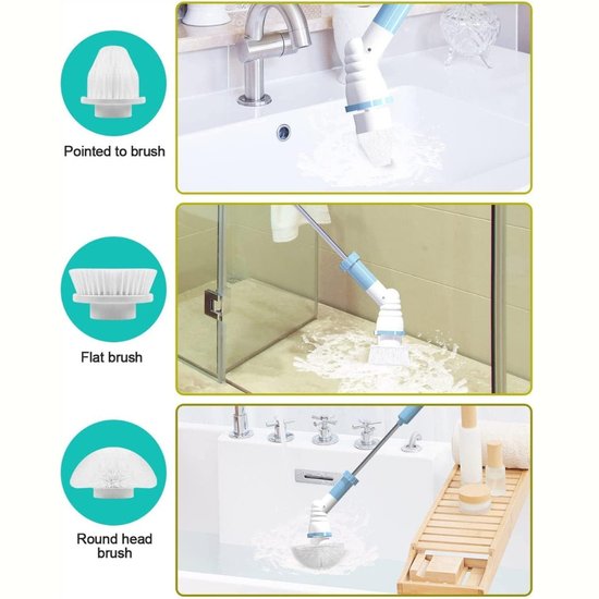 380 : Wireless electric cleaning brush hurricane spin