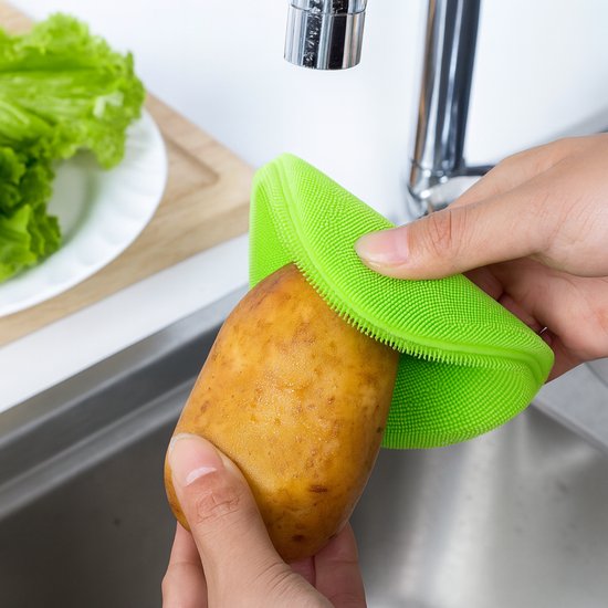 073 : Silicone sponge washer cleaning pad 1cm thick