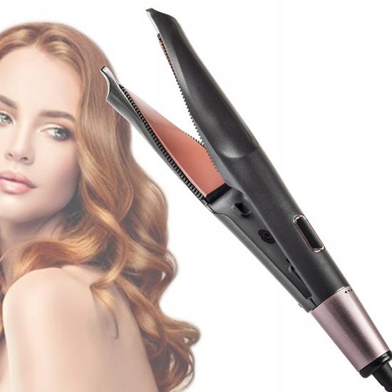 314 : 2-in-1 Professional hair straightener & curler