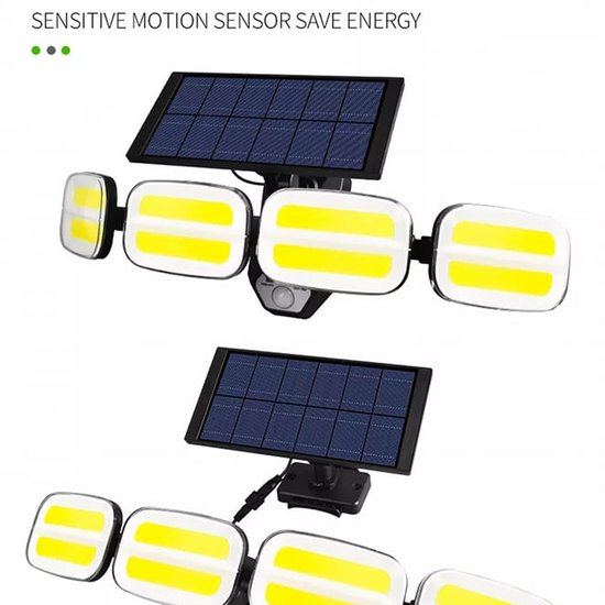 285 : Lamp – wall lamp waterproof lighting 240 cob + remote control