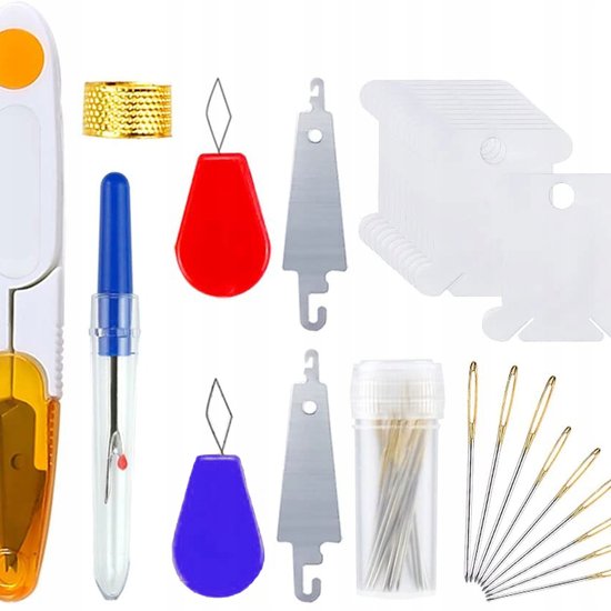 024 : Embroidery Starter Kit – 100 Color Threads, Hoops, Needles & Cross Stitch Tools Set for Beginners