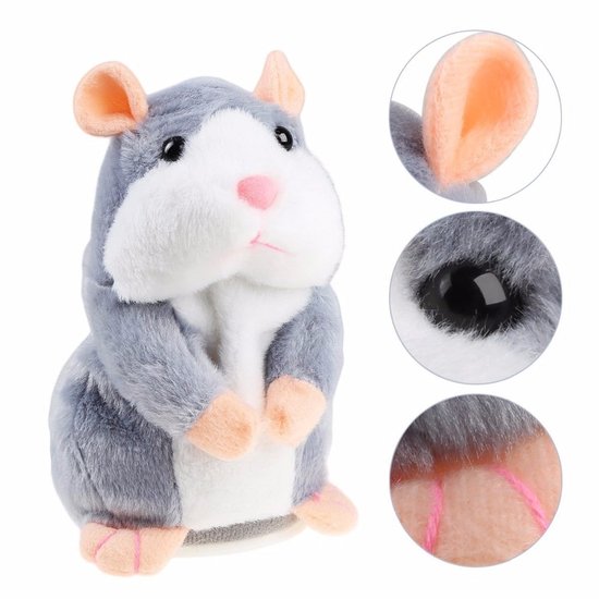 015 : Talking Interactive Hamster Repeats Moves – plush toys wholesale