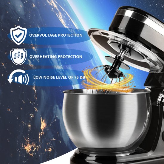 Mikser Planetarny ADM 700W z Miską ze Stali Nierdzewnej 3L