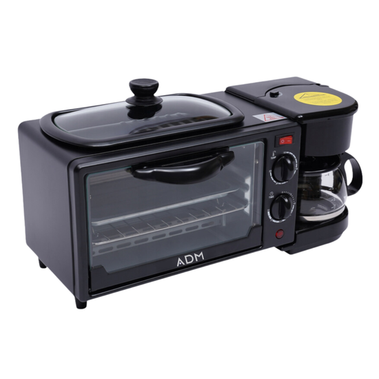 2195 : 3-in-1 ADM breakfast maker | coffee maker, grill, toaster oven