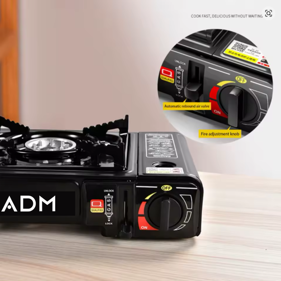 457 : ADM Portable Gas Stove in Black Color