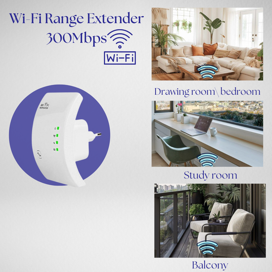 498 : Wi-Fi range extender | 300Mbps signal booster & repeater