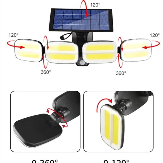 285 : Lamp – wall lamp waterproof lighting 240 cob + remote control