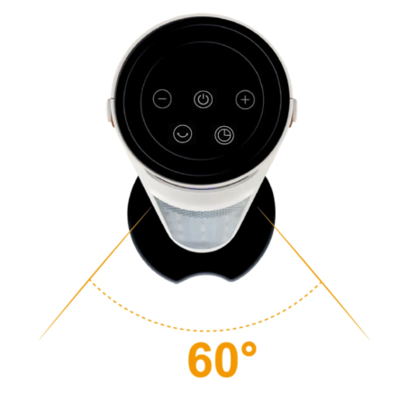 6062 : ADM Fan heater 1500w with led digital display