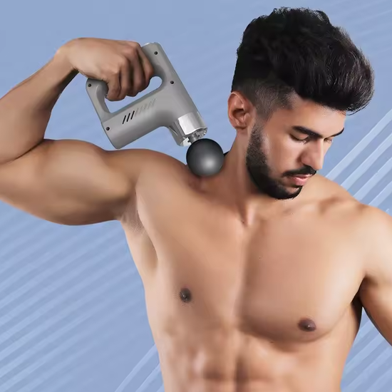 Ręczny pistolet do masażu | 4 nasadki