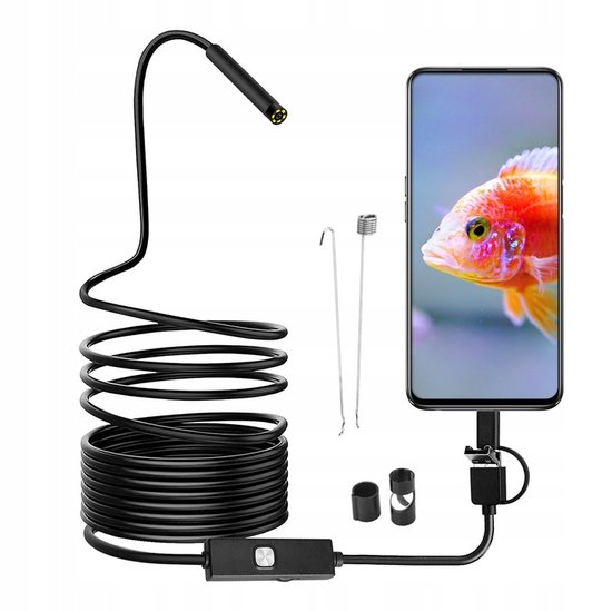 416-5 : USB Endoscope Camera – Waterproof HD Inspection with 5m Cable