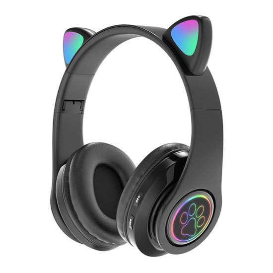 300 : WIRELESS BLUETOOTH HEADPHONES CAT EARS LED