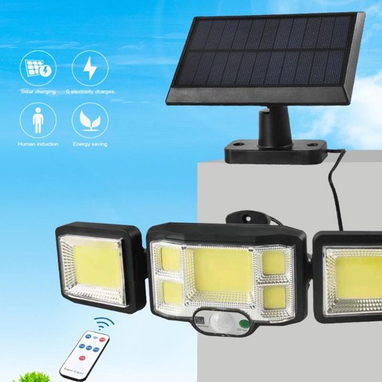 Solar lamp 204 cob separate panel + remote control