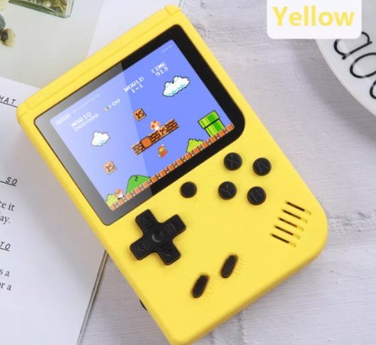 Mini Kieszonkowa Konsola do Gier  - ŻÓŁTA