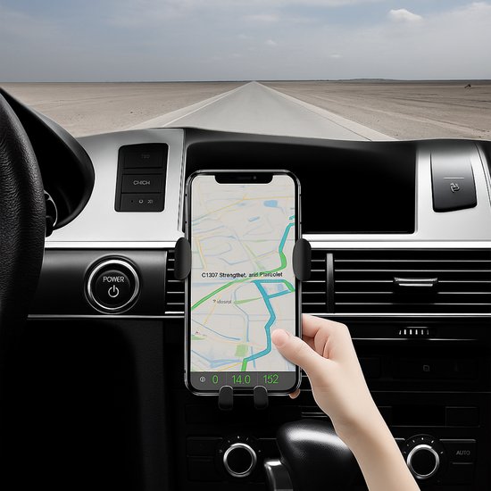 320 : CAR HOLDER WITH BUILT-IN INDUCTIVE CHARGER FAST CHARGE QI