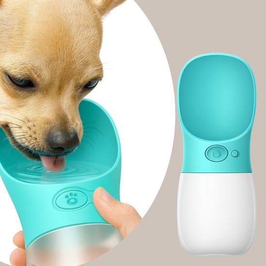 016-2 : Portable Dog Water Bottle 350ml – Blue