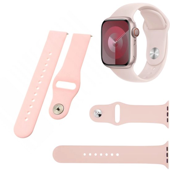 Wytrzymały silikonowy pasek do zegarka- różowy