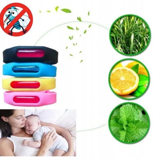 070-2 : Silicone Mosquito Repellent Bracelet | Natural Insect Protection- Purple