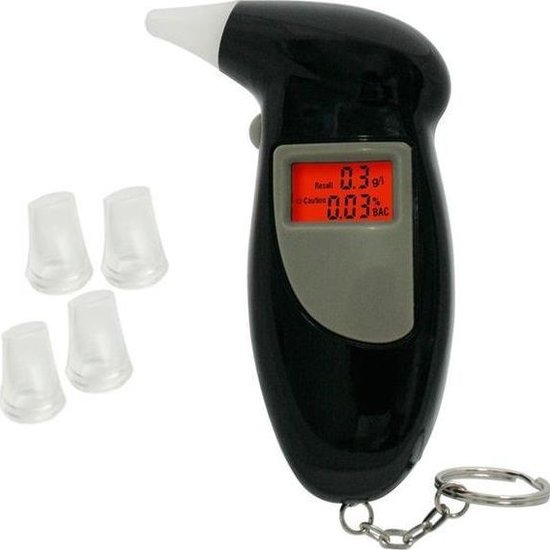 445 : Digital breathalyzer with replaceable mouthpieces