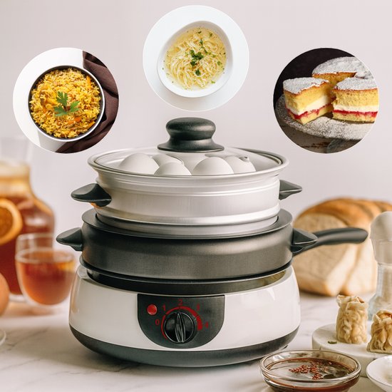 1,5L Multicooker – 8 funkcji: parowanie, smażenie, gotowanie, pieczenie