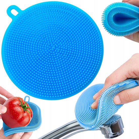 073 : Silicone sponge washer cleaning pad 1cm thick