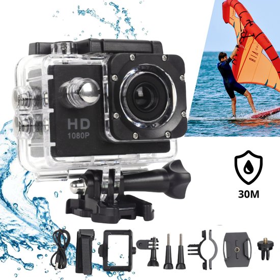 Sports Cam Full HD 1080p-czarna