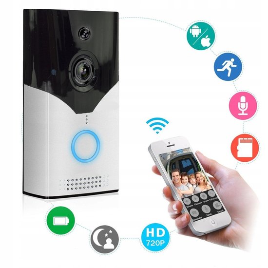 385 : Wireless video doorphone with WiFi | night vision