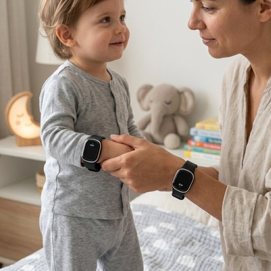 085 : Ultrasonic mosquito repellent watch | white and black