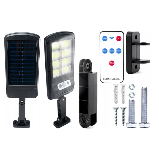 507 : Solar street lamp with motion sensor & remote control | 1,800 mAh
