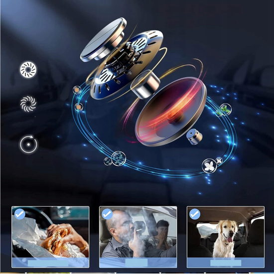 Solarny odświeżacz powietrza do samochodu