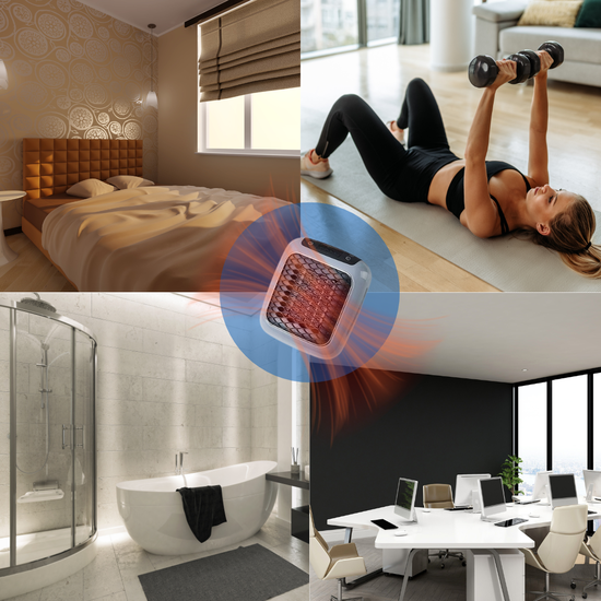 6071 : Electric compact heater with remote control | 800W