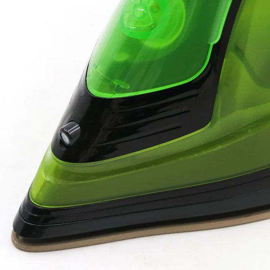 Bezprzewodowe Elektryczne Żelazko Parowe Z Ceramiczną Płytą - Zielone